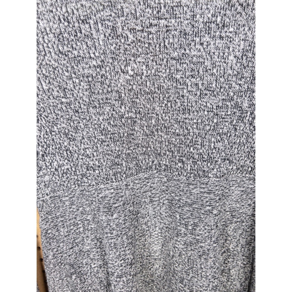 Eileen Fisher Petite Linen Wool Marled Knit Open Front Cardigan Black White PP - Picture 6 of 7